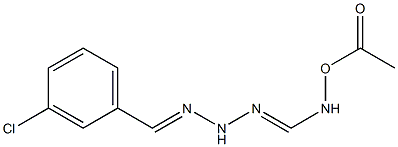 N'-(3-chloro-4-hydroxybenzylidene)aminomethanehydrazonamide acetate 结构式