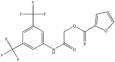 2-[3,5-di(trifluoromethyl)anilino]-2-oxoethyl furan-2-carbothioate 结构式