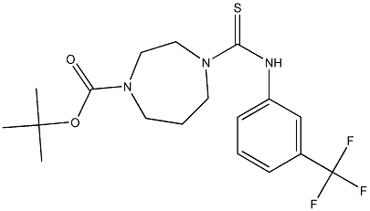 tert-butyl 4-{[3-(trifluoromethyl)anilino]carbothioyl}-1,4-diazepane-1-carboxylate 结构式