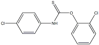 2-chlorophenyl (4-chloroanilino)methanethioate 结构式