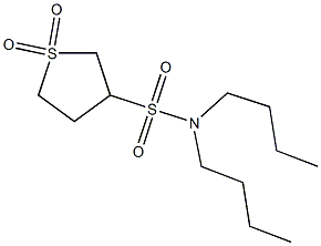 N3,N3-dibutyl-1,1-dioxotetrahydro-1H-1lambda~6~-thiophene-3-sulfonamide 结构式