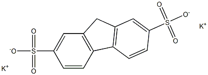 dipotassium 9H-fluorene-2,7-disulfonate 结构式