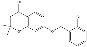 7-[(2-chlorobenzyl)oxy]-2,2-dimethylchroman-4-ol 结构式