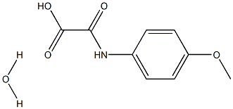 2-(4-methoxyanilino)-2-oxoacetic acid hydrate 结构式