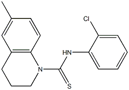 N1-(2-chlorophenyl)-6-methyl-1,2,3,4-tetrahydroquinoline-1-carbothioamide 结构式