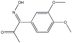 1-(3,4-dimethoxyphenyl)-1-hydroxyiminoacetone 结构式