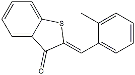 2-(2-methylbenzylidene)-2,3-dihydrobenzo[b]thiophen-3-one 结构式