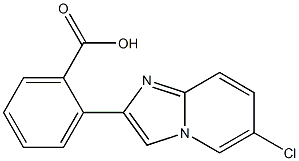 2-(6-chloroimidazo[1,2-a]pyridin-2-yl)benzenecarboxylic acid 结构式