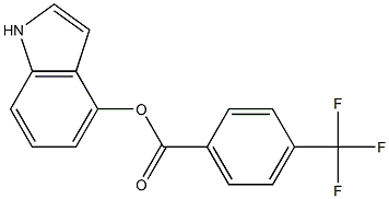 1H-indol-4-yl 4-(trifluoromethyl)benzoate 结构式