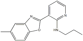 N-[3-(5-methyl-1,3-benzoxazol-2-yl)-2-pyridinyl]-N-propylamine 结构式