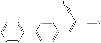 2-([1,1'-biphenyl]-4-ylmethylene)malononitrile 结构式