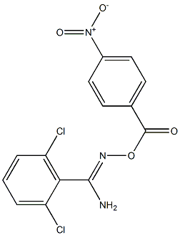 O1-(4-nitrobenzoyl)-2,6-dichlorobenzene-1-carbohydroximamide 结构式