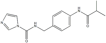 N-[4-(isobutyrylamino)benzyl]-1H-imidazole-1-carboxamide 结构式