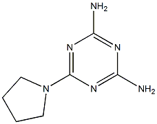 2,4-Diamino-6-pyrrolidino-1,3,5-triazine 结构式