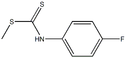 methyl N-(4-fluorophenyl)carbamodithioate 结构式