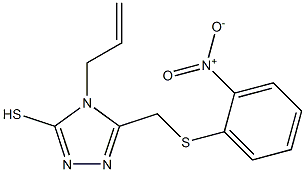 4-allyl-5-{[(2-nitrophenyl)thio]methyl}-4H-1,2,4-triazole-3-thiol 结构式