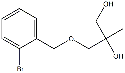 3-[(2-bromobenzyl)oxy]-2-methyl-1,2-propanediol 结构式