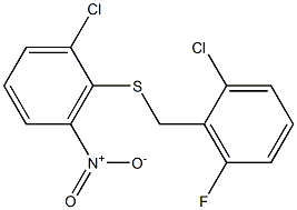 1-chloro-2-[(2-chloro-6-fluorobenzyl)thio]-3-nitrobenzene 结构式
