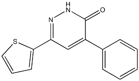4-phenyl-6-(2-thienyl)-2,3-dihydropyridazin-3-one 结构式