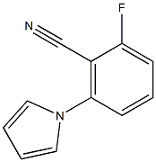 2-fluoro-6-(1H-pyrrol-1-yl)benzenecarbonitrile 结构式