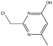 2-(chloromethyl)-6-methyl-4-pyrimidinol 结构式