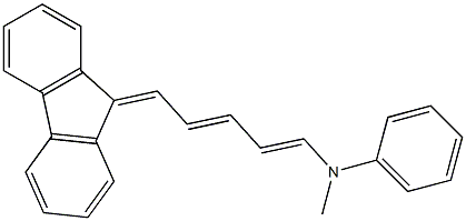 N1-[5-(9H-fluoren-9-yliden)penta-1,3-dienyl]-N1-methylaniline 结构式