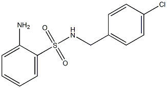 2-amino-N-(4-chlorobenzyl)benzenesulfonamide 结构式