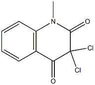 3,3-dichloro-1-methyl-1,2,3,4-tetrahydroquinoline-2,4-dione 结构式