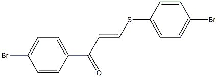 1-(4-bromophenyl)-3-[(4-bromophenyl)thio]prop-2-en-1-one 结构式