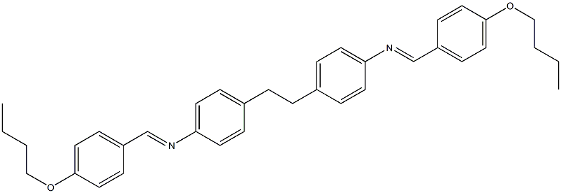 N1-(4-butoxybenzylidene)-4-{4-[(4-butoxybenzylidene)amino]phenethyl}aniline 结构式