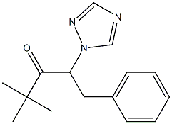 4,4-dimethyl-1-phenyl-2-(1H-1,2,4-triazol-1-yl)-3-pentanone 结构式