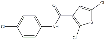 N3-(4-chlorophenyl)-2,5-dichlorothiophene-3-carboxamide 结构式