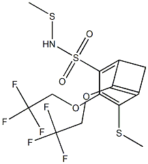 N1-di(methylthio)methylidene-2,5-di(2,2,2-trifluoroethoxy)benzene-1-sulfonamide 结构式