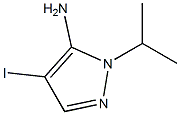 4-iodo-1-isopropyl-1H-pyrazol-5-amine 结构式