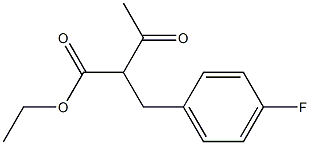 Ethyl 2-(4-fluorobenzyl)acetoacetate 结构式