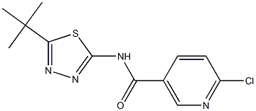 N-[5-(tert-butyl)-1,3,4-thiadiazol-2-yl]-6-chloronicotinamide 结构式