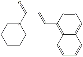 3-(1-naphthyl)-1-piperidinoprop-2-en-1-one 结构式
