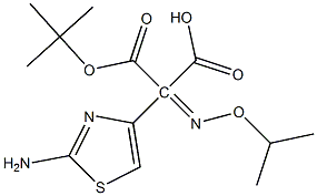 ALPHA-(2-AMINOTHIAZOLE-4YL)-A-(T-BUTOXYCARBONYL)-ISOPROPOXYIMINO ACETIC ACID 结构式