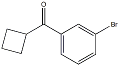 (3-bromophenyl)(cyclobutyl)methanone 结构式