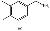 (4-fluoro-3-methylphenyl)methanamine 结构式