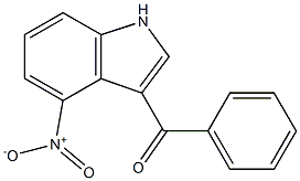 (4-nitro-1H-indol-3-yl)(phenyl)methanone 结构式