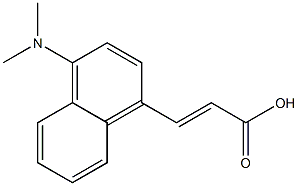 (E)-3-(1-(dimethylamino)naphthalen-4-yl)acrylic acid 结构式