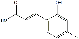 (E)-3-(2-hydroxy-4-methylphenyl)acrylic acid 结构式