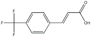 (E)-3-(4-(trifluoromethyl)phenyl)acrylic acid 结构式