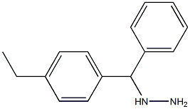 1-((4-ethylphenyl)(phenyl)methyl)hydrazine 结构式