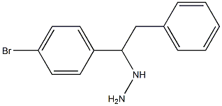 1-(1-(4-bromophenyl)-2-phenylethyl)hydrazine 结构式