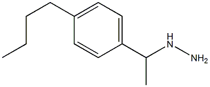 1-(1-(4-butylphenyl)ethyl)hydrazine 结构式