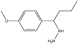 1-(1-(4-methoxyphenyl)butyl)hydrazine 结构式