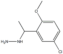 1-(1-(5-chloro-2-methoxyphenyl)ethyl)hydrazine 结构式