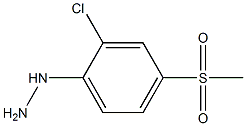 1-(2-chloro-4-(methylsulfonyl)phenyl)hydrazine 结构式